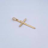 Dije Cruz INRI 1.15gr / 3.5cm / Liso Oro Amarillo 18K &