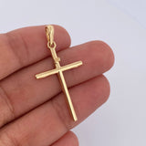 Dije Cruz INRI 1.15gr / 3.5cm / Liso Oro Amarillo 18K &