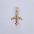 Dije Avion 0.95gr / 2.3cm / Oro Amarillo 18K &