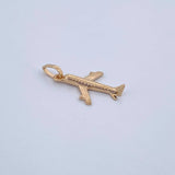Dije Avion 0.95gr / 2.3cm / Oro Amarillo 18K &