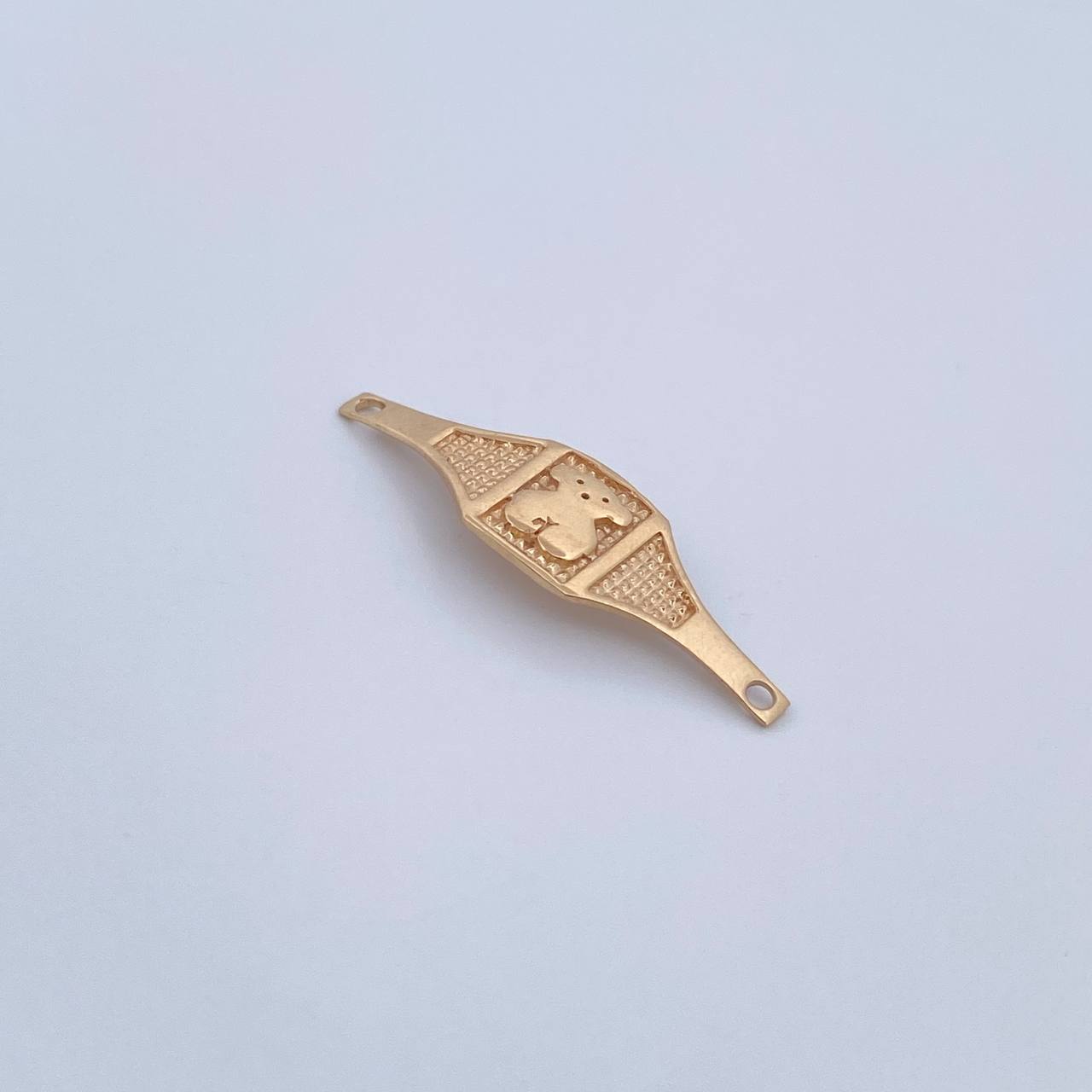 Herraje Oso 0.75gr / 2.4cm / Oro Amarillo 18K &