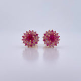 Topos Halo 3.3gr / Circones Fucsias Lilas Oro Amarillo 18K &