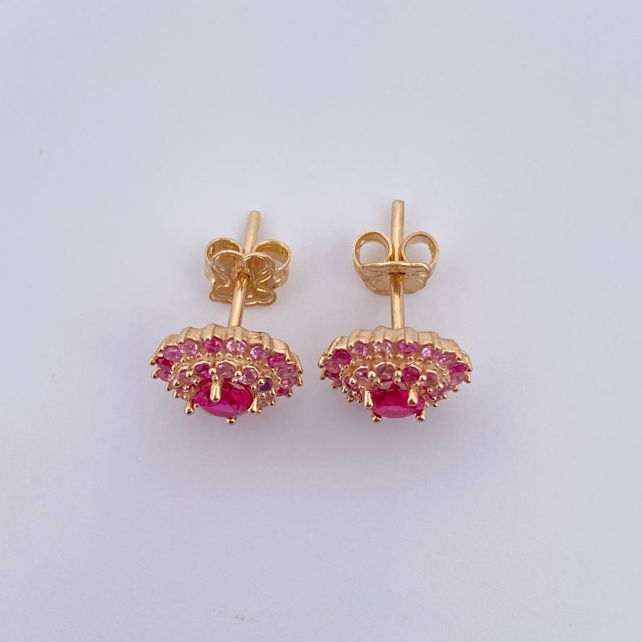Topos Halo 3.3gr / Circones Fucsias Lilas Oro Amarillo 18K &
