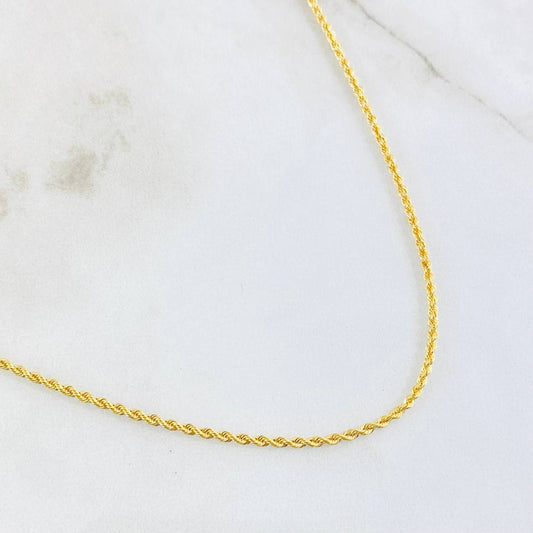 Cadena Lazo 2.3 g / 60.6 cm / 1.6 mm Oro Amarillo 18K