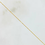 Set Cadena y Dije Aguja Trenzada + Ancla 1.35gr / 45cm / Oro Amarillo 18K (Oferta) ©