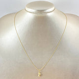Set Cadena y Dije Aguja Trenzada + Luna 1.15gr / 45cm / Oro Amarillo 18K (Oferta) ©