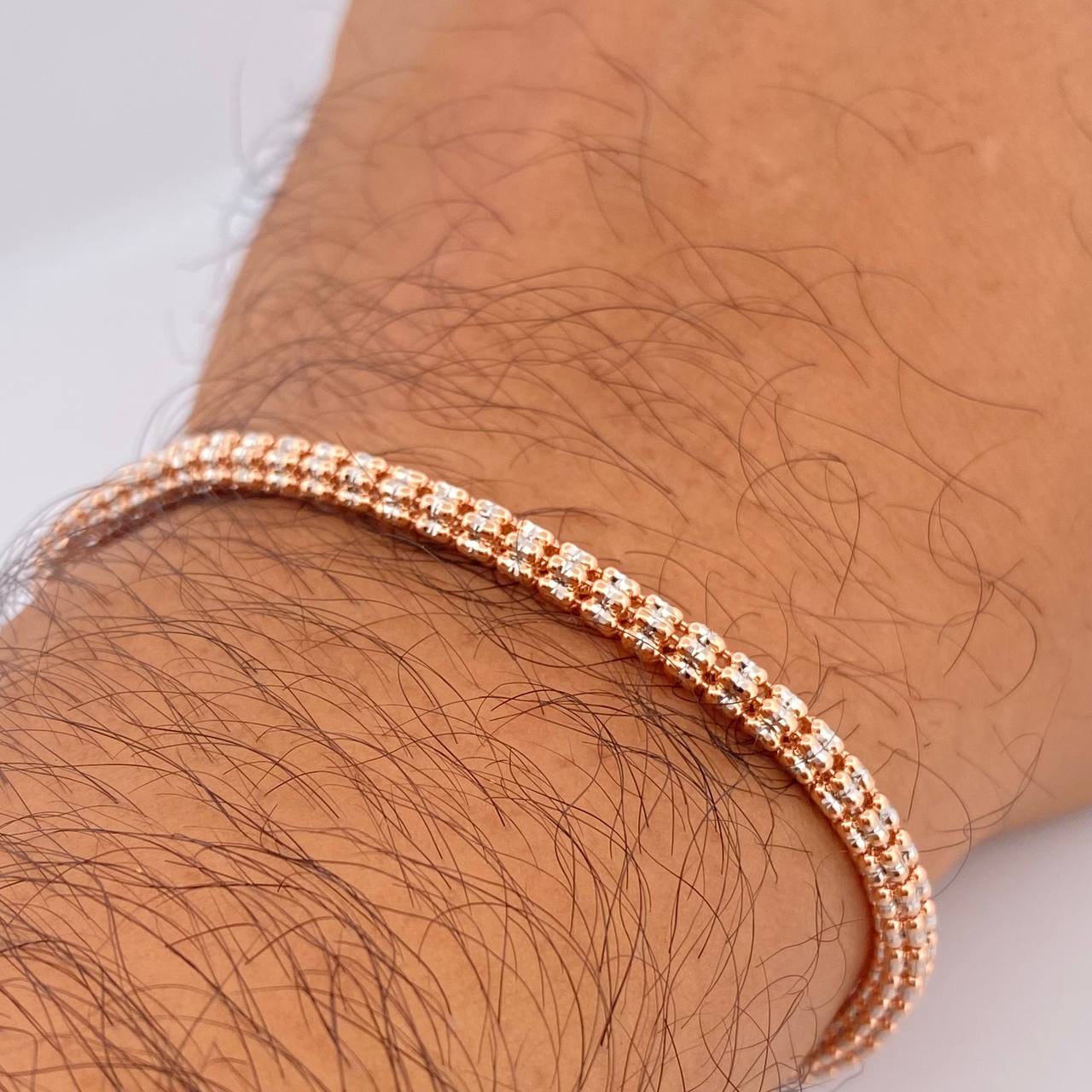 Pulso Ice 7.45gr / 19.2cm / +4 Oro 18K &