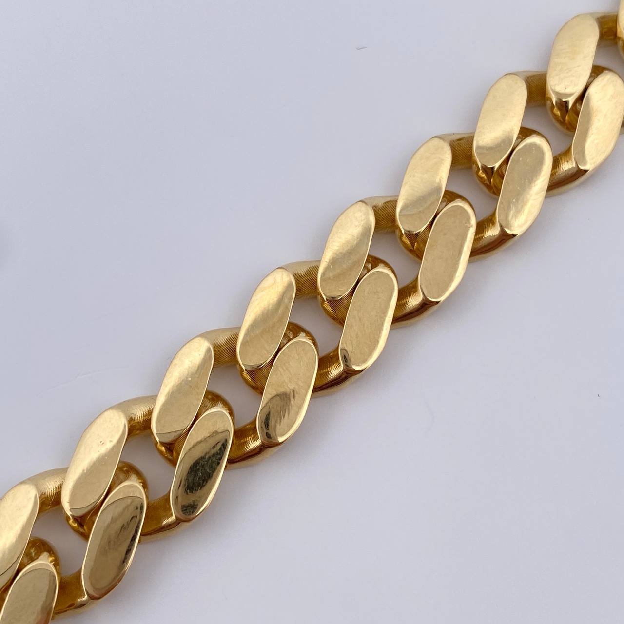 Pulso Cubano 20gr / 20.1cm / +1 Oro 18K &