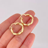 Candongas Asby 1.95g / 2.2cm Oro Amarillo 18K
