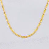 Cadena Cubana 2.55g / 60cm / 2.09mm Oro Amarillo 18K