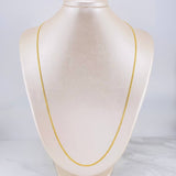 Cadena Cubana 2.55g / 60cm / 2.09mm Oro Amarillo 18K