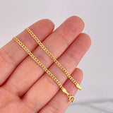 Cadena Cubana 2.55g / 60cm / 2.09mm Oro Amarillo 18K