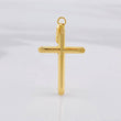 Dije Cruz Puntas Planas 0.75g / 3.5cm Oro Amarillo 18K