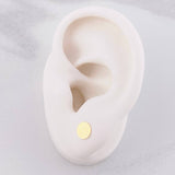Topos Circulo Plano Diamantado 0.55g / 6.25mm Oro Amarillo 18K