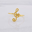 Anillo Nota Musical 1.1gr / T7 / Oro Amarillo 18K