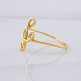 Anillo Nota Musical 1.1gr / T7 / Oro Amarillo 18K