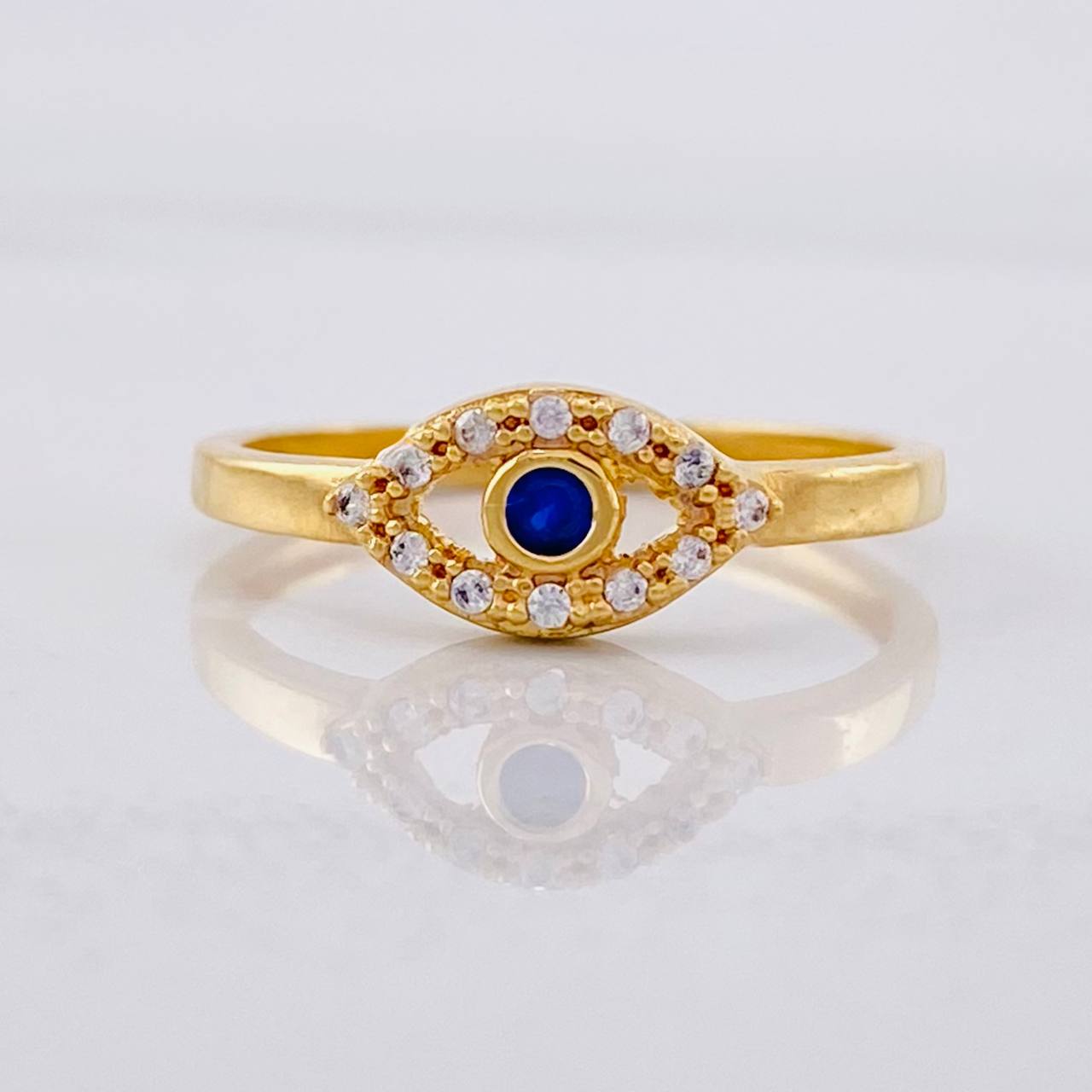 Anillo Ojo Turco 1.65gr / T5 3/4 / Oro Amarillo 18K