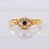 Anillo Ojo Turco 1.65gr / T5 3/4 / Oro Amarillo 18K