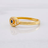 Anillo Ojo Turco 1.65gr / T5 3/4 / Oro Amarillo 18K