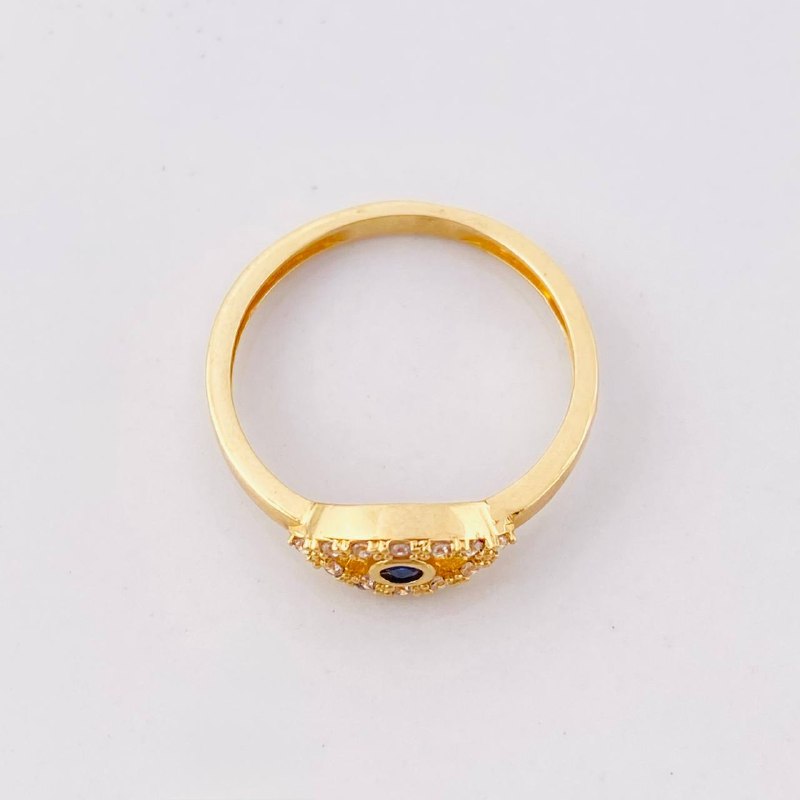 Anillo Ojo Turco 1.65gr / T5 3/4 / Oro Amarillo 18K