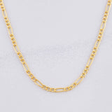 Cadena Figaro 2.15g / 50cm / 1.9mm Oro Amarillo 18K