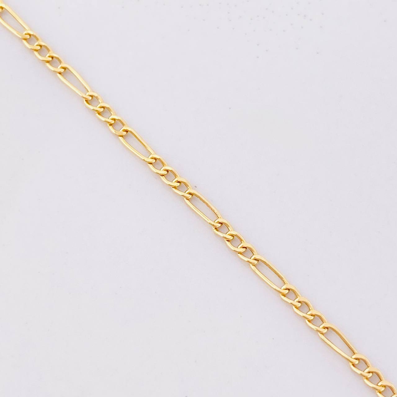 Cadena Figaro 2.15g / 50cm / 1.9mm Oro Amarillo 18K