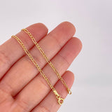 Cadena Figaro 2.15g / 50cm / 1.9mm Oro Amarillo 18K