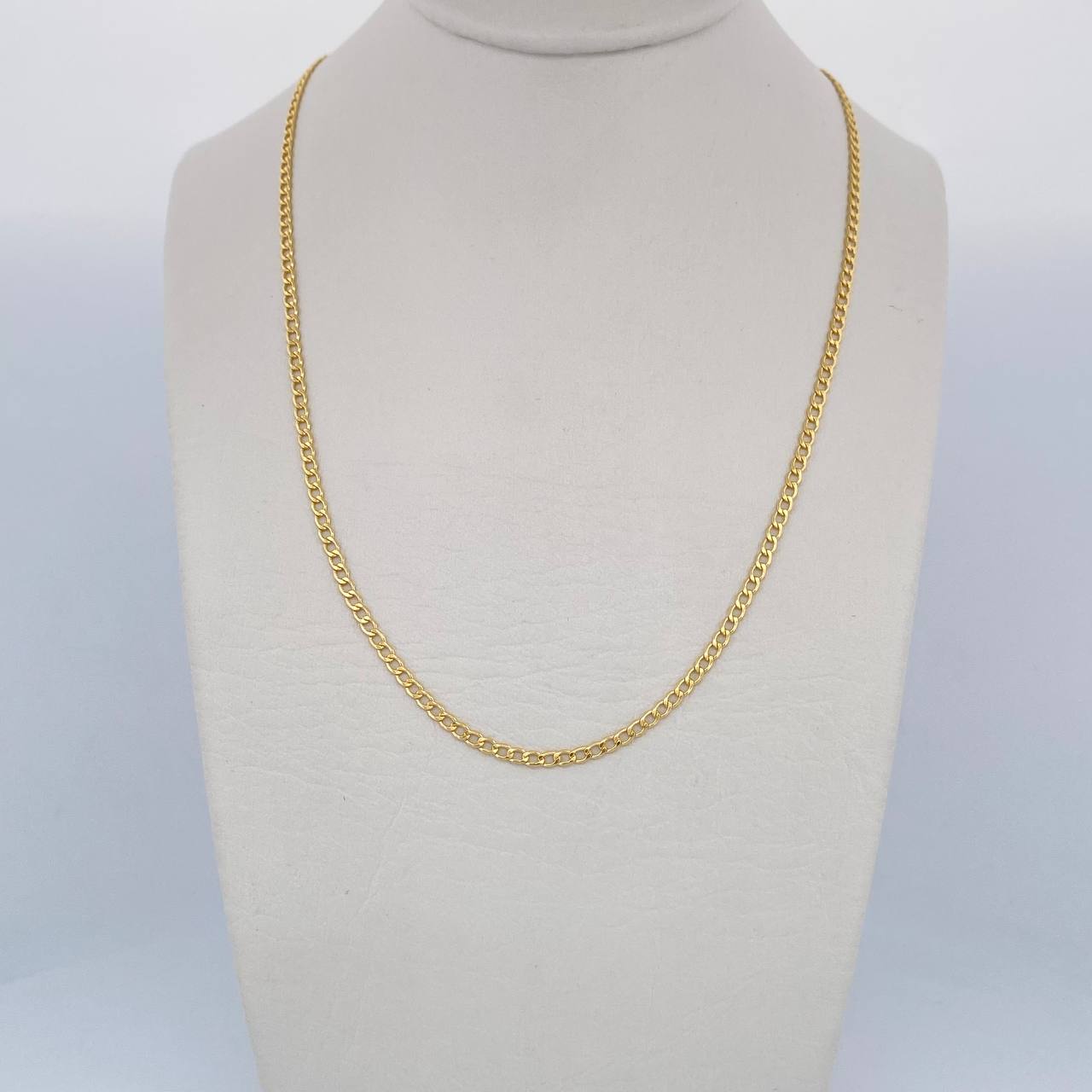 Cadena Cubana 2.25gr / 60cm / +1 Oro 18K &