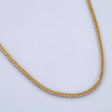Cadena Franco 2.05gr / 45cm / +3 Oro 18K &