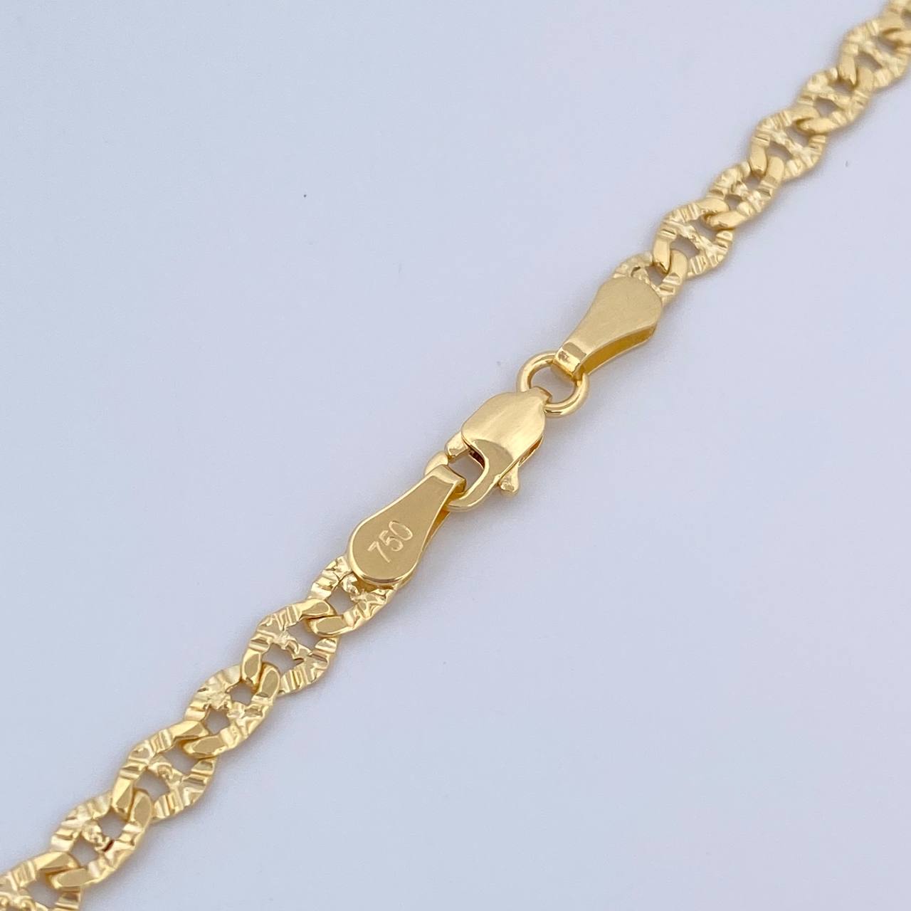 Cadena Tipo Escalera 5.15gr / 45.5cm / +3 Oro 18K &
