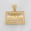 Dije La Última Cena 10.25g / 3.2cm Dos Oros Amarillo Blanco 18K