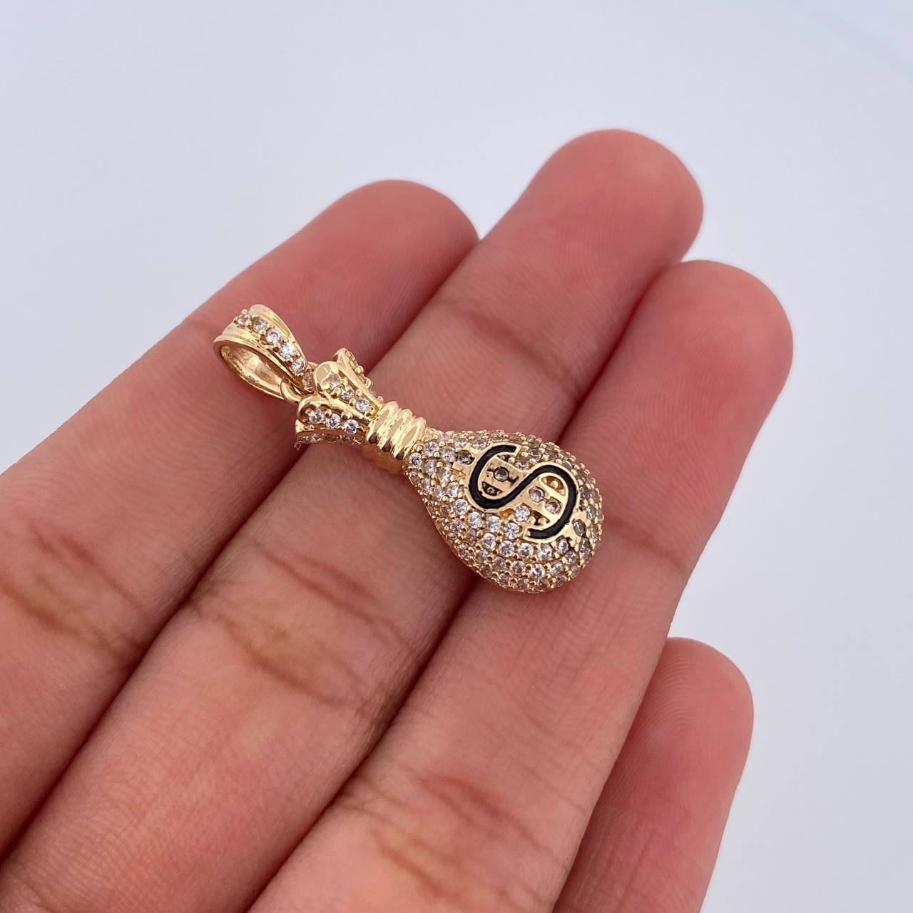 Dije Bolsa Dinero 3.05gr / 3cm / Oro 18K $