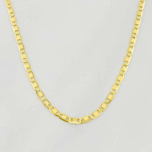 Cadena Escalera Plana 3.15g / 60cm / 1.8mm Oro Amarillo 18K