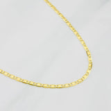 Cadena Escalera Plana 3.15g / 60cm / 1.8mm Oro Amarillo 18K