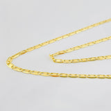 Cadena Escalera Plana 3.15g / 60cm / 1.8mm Oro Amarillo 18K