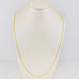 Cadena Escalera Plana 3.15g / 60cm / 1.8mm Oro Amarillo 18K