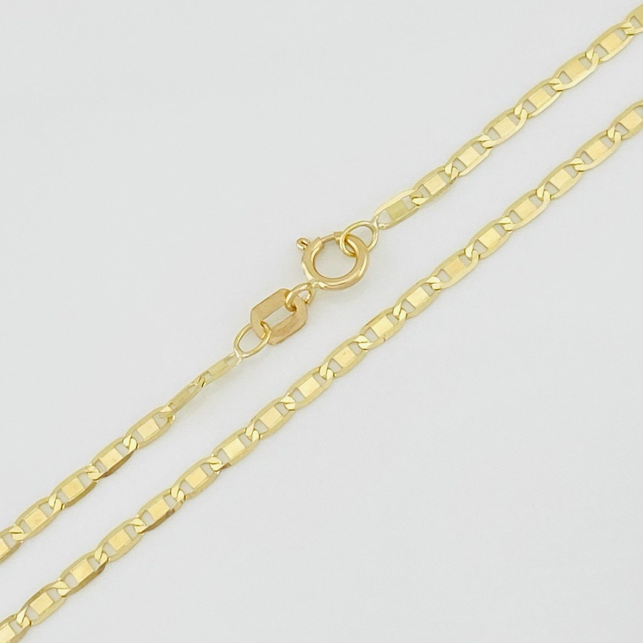 Cadena Escalera Plana 3.15g / 60cm / 1.8mm Oro Amarillo 18K