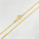 Cadena China 2.1g / 60cm / 1mm Oro Amarillo 18K
