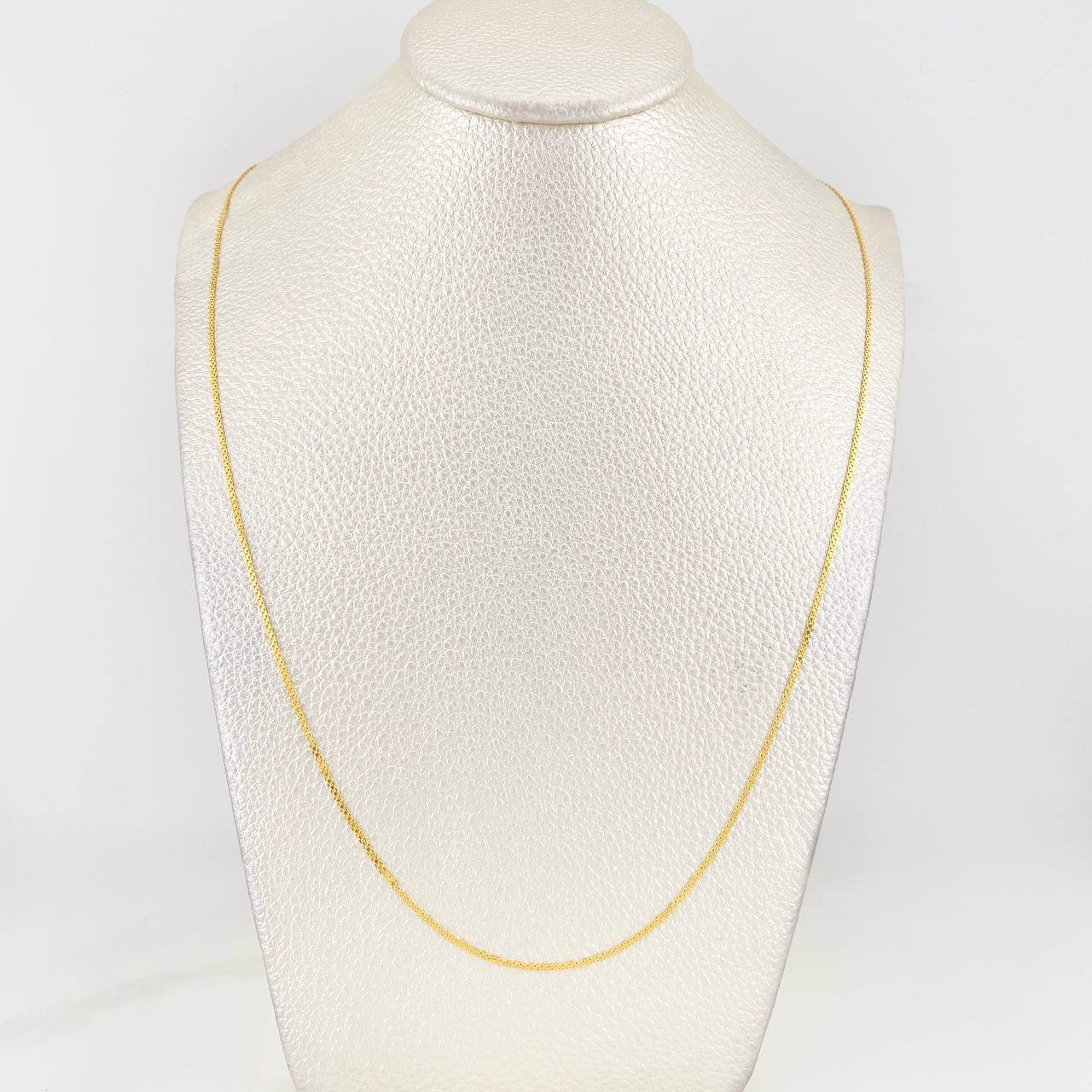 Cadena China 2.1g / 60cm / 1mm Oro Amarillo 18K
