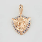 Dije Caballo 6.15g / 3.5cm Dos Oros Blanco Rosa 18K
