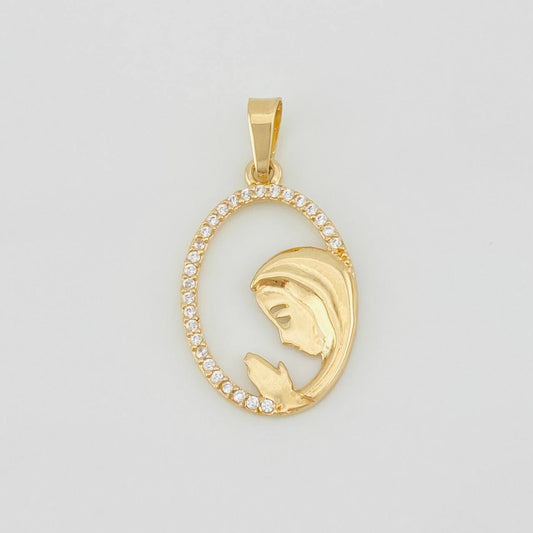 Dije Virgen Maria 1.3g / 2.7cm Oro Amarillo 18K
