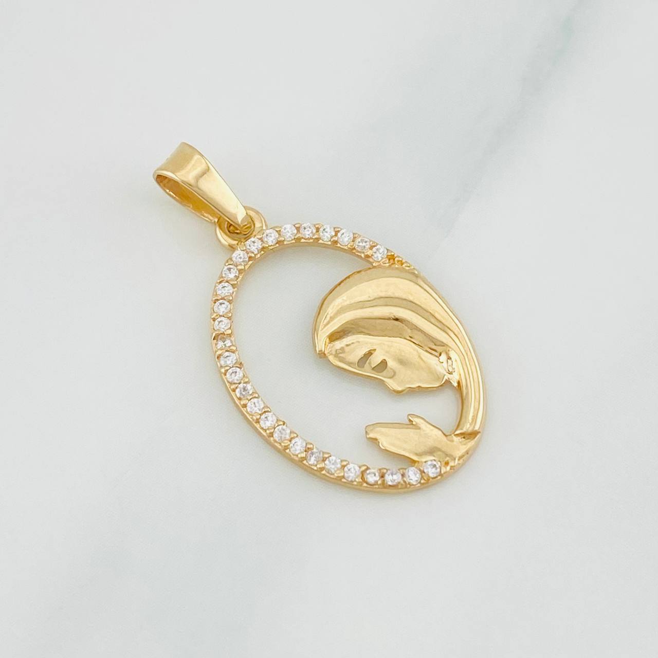 Dije Virgen Maria 1.3g / 2.7cm Oro Amarillo 18K