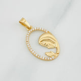 Dije Virgen Maria 1.3g / 2.7cm Oro Amarillo 18K