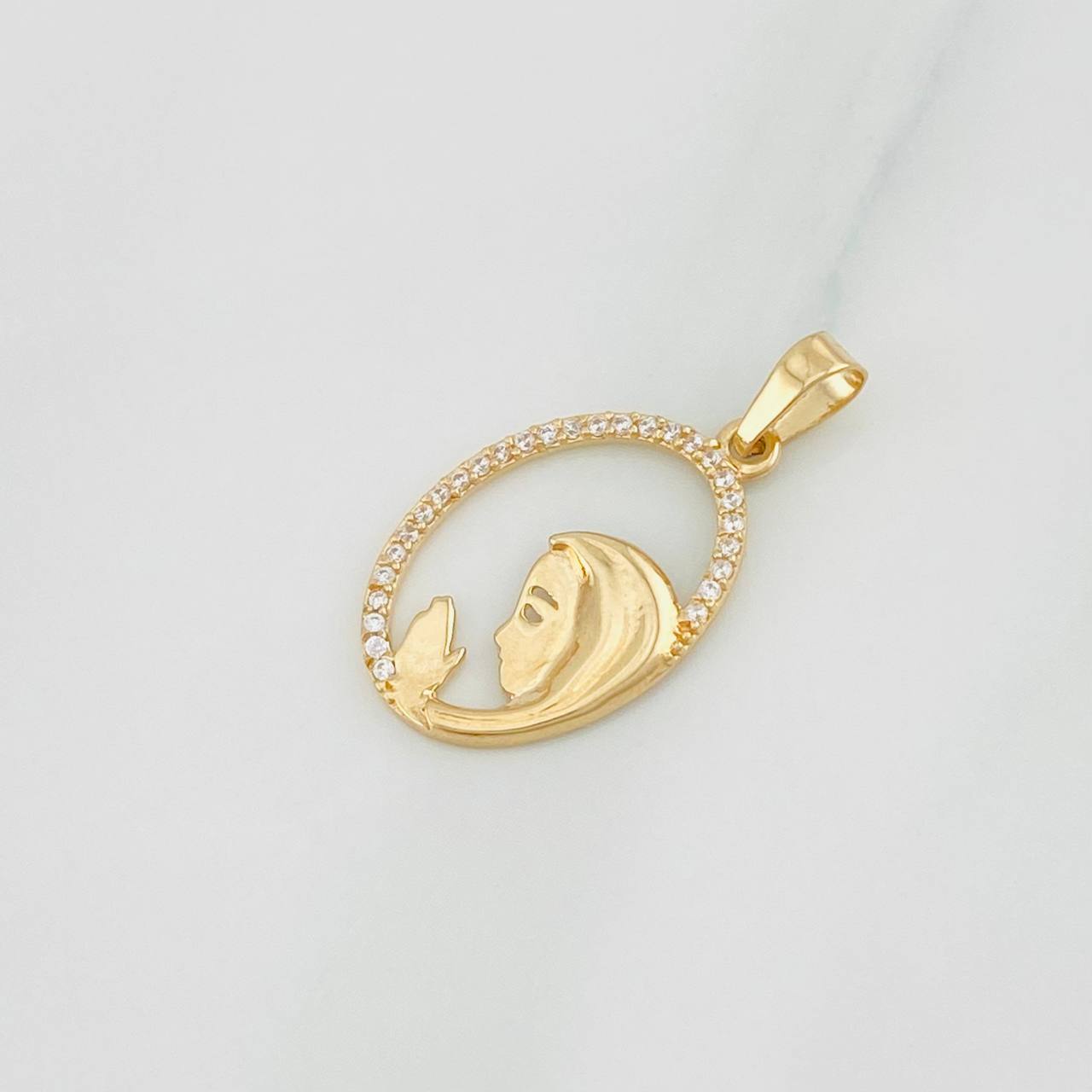 Dije Virgen Maria 1.3g / 2.7cm Oro Amarillo 18K