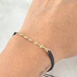 Pulsera Negra Herraje GC 0.5gr / Oro 18K