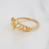 Anillo Corona 15´s 1.55g / T6 3/4 Oro Amarillo 18K