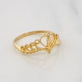 Anillo Corona 15´s 1.55g / T6 3/4 Oro Amarillo 18K