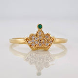 Anillo Corona 1.5g / T7 1/4 Oro Amarillo 18K