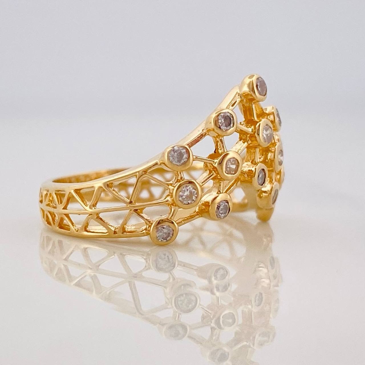 Anillo Malla Real 2.35g / T4 1/4 Oro Amarillo 18K