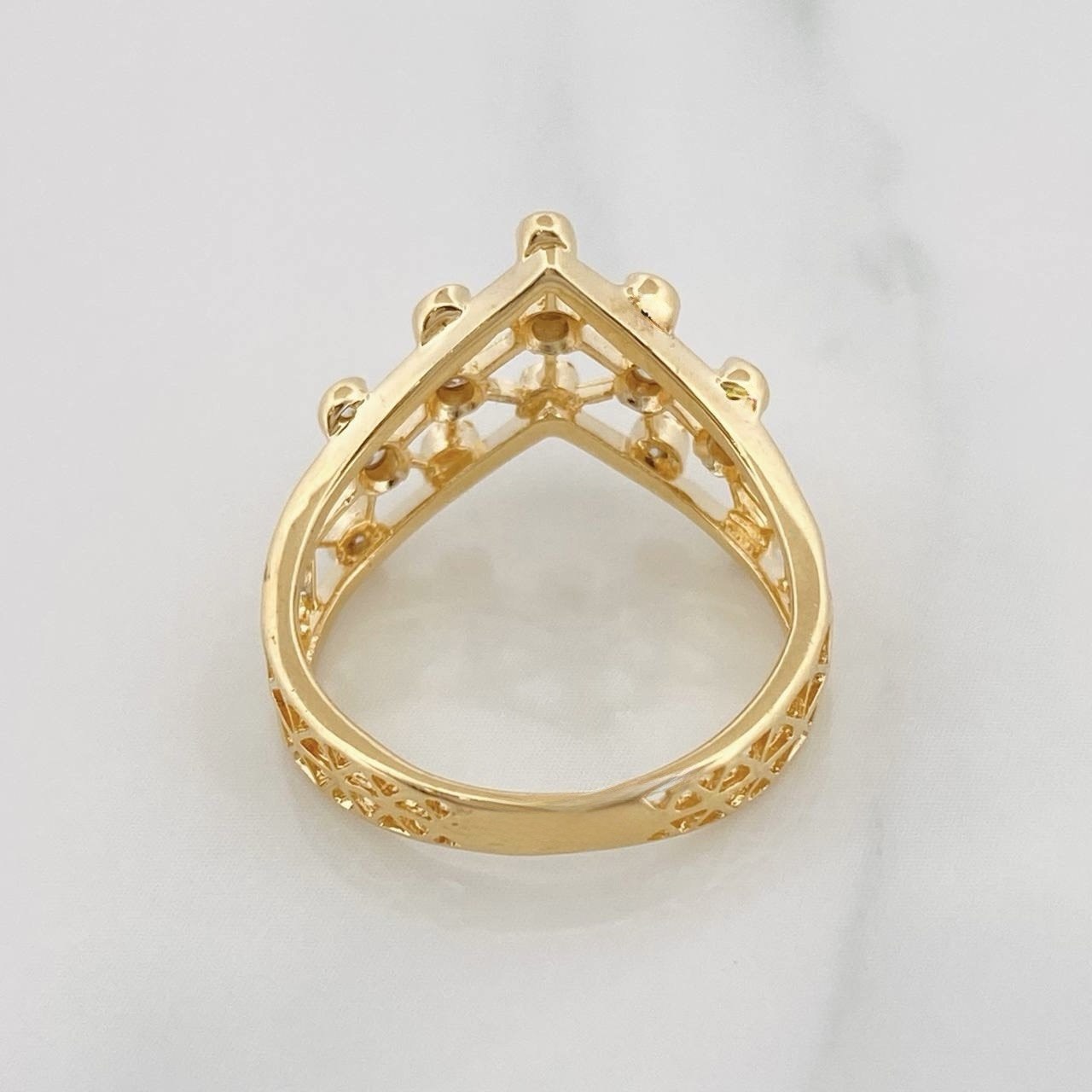 Anillo Malla Real 2.35g / T4 1/4 Oro Amarillo 18K
